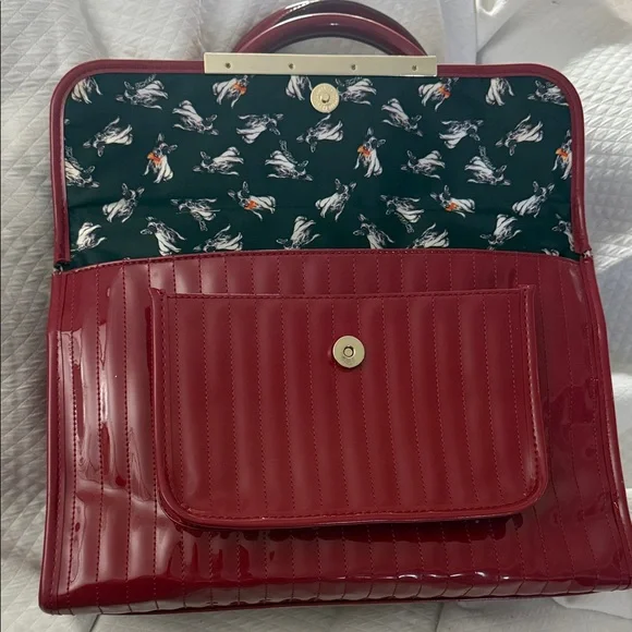 Ted Baker Deep Red Large Satchel - Picture 3 of 16